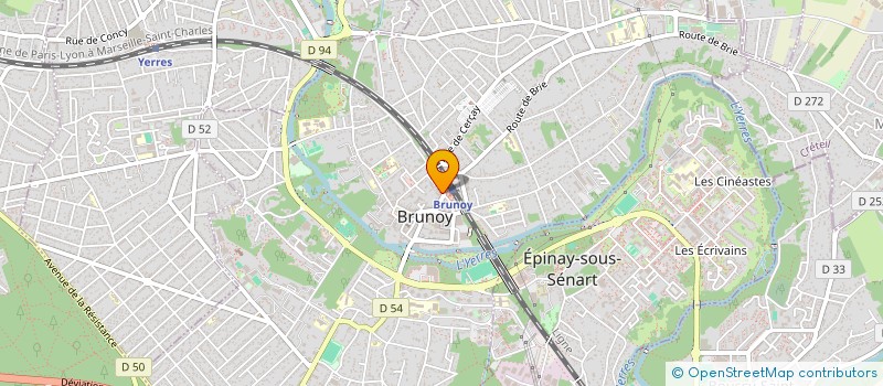 localisation de l'entreprise CABINET DE DERMATOLOGIE DE BRUNOY à BRUNOY