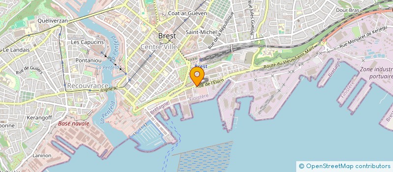 localisation de l'entreprise CABINET DE DERMATOLOGIE MEDICO-CHIRURGICALE DU PORT  BREST