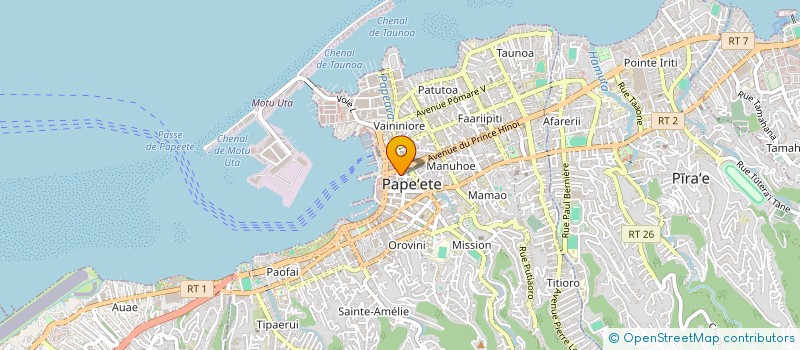 localisation de l'entreprise CABINET DE GEOMETRES WILD à PAPEETE