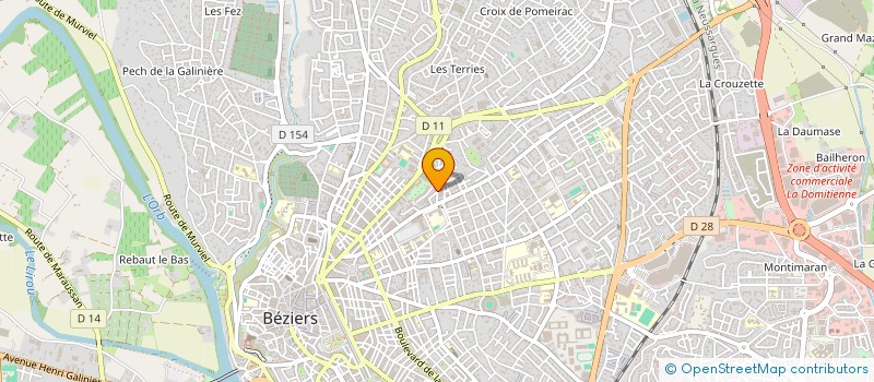 localisation de l'entreprise CABINET DE GESTION D ENTREPRISES à BEZIERS