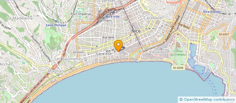 localisation de l'entreprise CABINET DE GESTION IMMOBILIERE LEROY à NICE