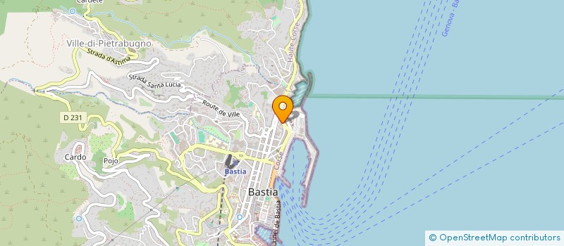 localisation de l'entreprise CABINET DE GESTION IMMOBILIERE PIETRI & BOCCARA à BASTIA