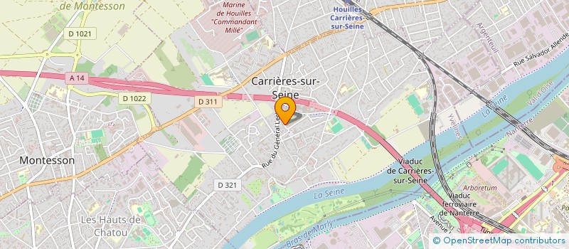 localisation de l'entreprise CABINET DE GYNECOLOGIE - DOCTEUR BARGY  CARRIERES-SUR-SEINE