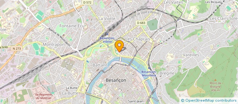 localisation de l'entreprise CABINET DE GYNECOLOGIE MEDICALE FRANCK MICHEL à BESANCON