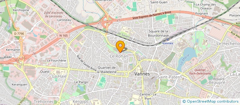 localisation de l'entreprise CABINET DE KINES DE ROHAN à VANNES