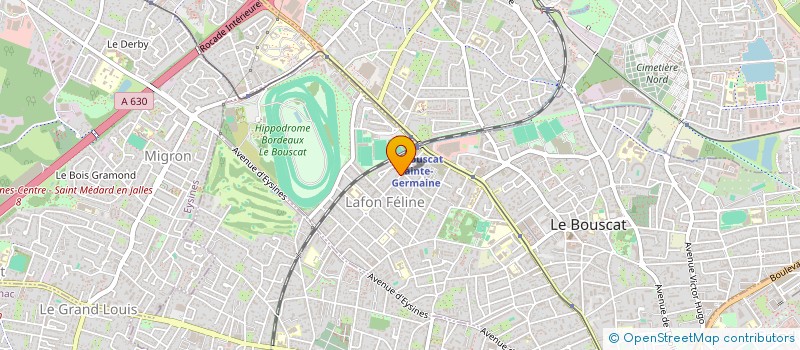 localisation de l'entreprise CABINET DE KINESITHERAPEUTE SACRUM  LE BOUSCAT