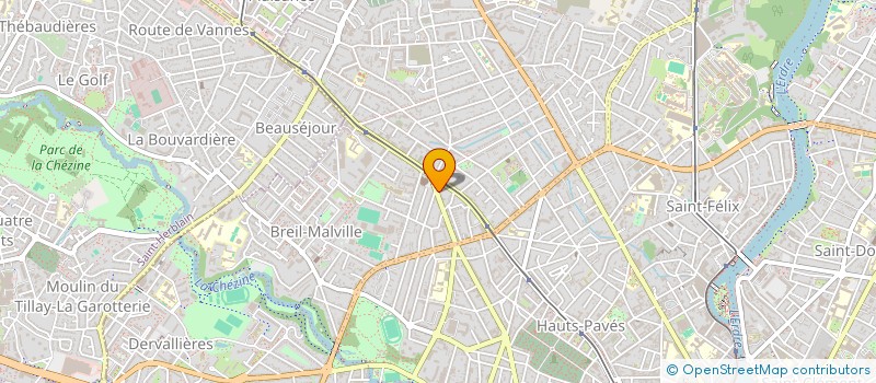 localisation de l'entreprise CABINET DE KINESITHERAPIE à NANTES