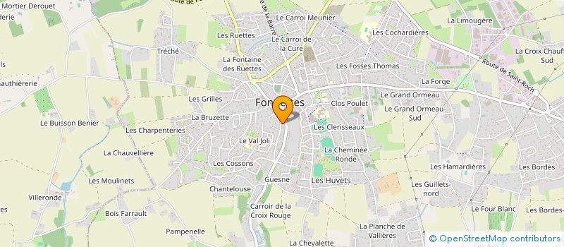 localisation de l'entreprise CABINET DE KINESITHERAPIE CHAMPENOIS-JACOB à FONDETTES