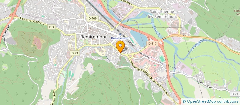localisation de l'entreprise CABINET DE KINESITHERAPIE CHEVRIER - LARCHER à REMIREMONT