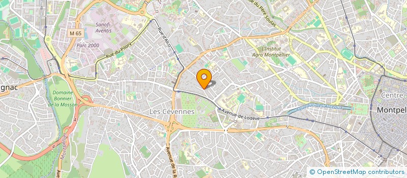 localisation de l'entreprise CABINET DE KINESITHERAPIE D'ALCO à MONTPELLIER