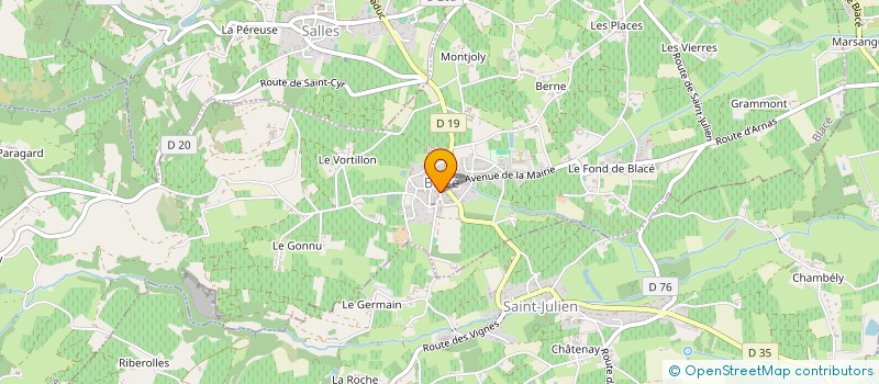 localisation de l'entreprise CABINET DE KINESITHERAPIE DE BLACE  BLACE