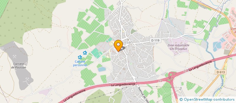 localisation de l'entreprise CABINET DE KINESITHERAPIE DES BAUX  POUSSAN