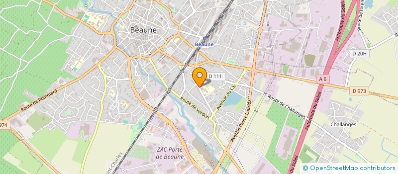 localisation de l'entreprise CABINET DE KINESITHERAPIE DES ECHALIERS à BEAUNE