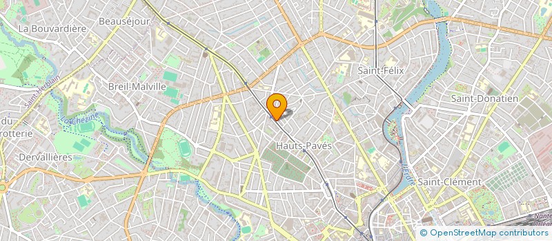 localisation de l'entreprise CABINET DE KINESITHERAPIE DES HAUTS PAVES à NANTES