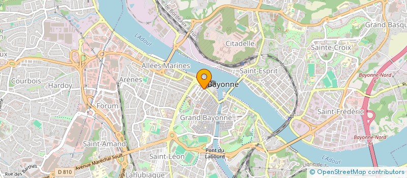 localisation de l'entreprise CABINET DE KINESITHERAPIE DU CENTRE  BAYONNE
