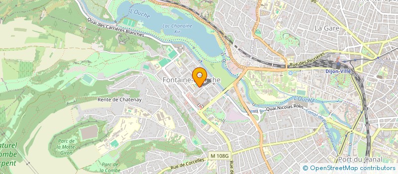 localisation de l'entreprise CABINET DE KINESITHERAPIE DU LAC à DIJON