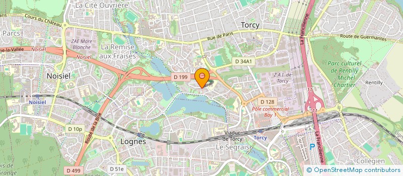 localisation de l'entreprise CABINET DE KINESITHERAPIE DU LAC  TORCY