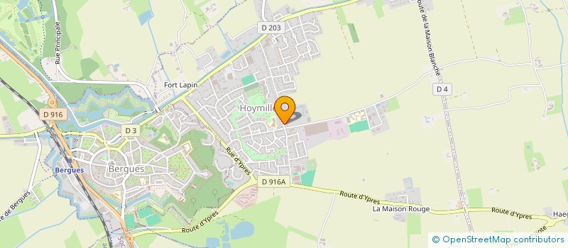 localisation de l'entreprise CABINET DE KINESITHERAPIE DU ZYCKELIN  HOYMILLE