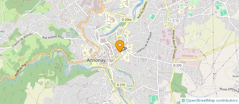 localisation de l'entreprise CABINET DE KINESITHERAPIE ET DE SOINS MARTINEZ-RUBIO à ANNONAY