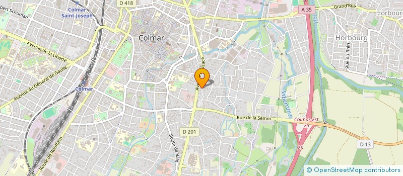 localisation de l'entreprise CABINET DE KINESITHERAPIE ET FASCIATHERAPIE LIETARD ET SCHIELE  COLMAR