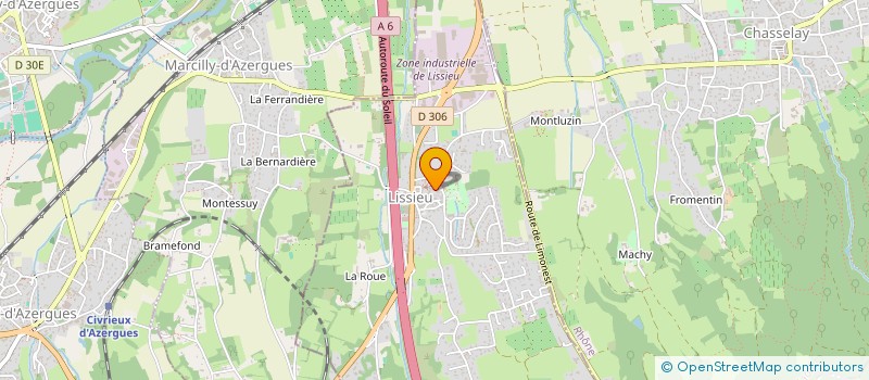 localisation de l'entreprise CABINET DE KINESITHERAPIE ET OSTEOPATHIE DE LISSIEU  LISSIEU