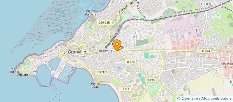localisation de l'entreprise CABINET DE KINESITHERAPIE ET REEDUCATION FONCTIONNELLE EN PISCINE - ISABELLE BADELON ET MARION GUYOT à GRANVILLE