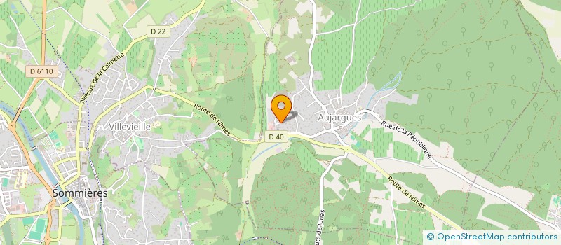 localisation de l'entreprise CABINET DE KINESITHERAPIE LA RIBAMBELLE  AUJARGUES