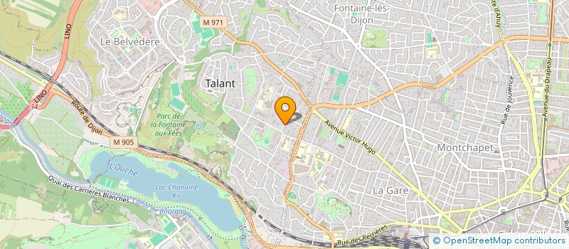 localisation de l'entreprise CABINET DE KINESITHERAPIE LES CERISIERS à TALANT