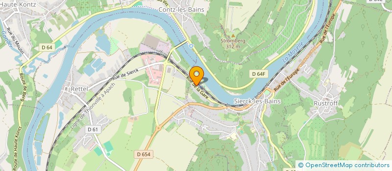 localisation de l'entreprise CABINET DE KINESITHERAPIE OLGA GRZYS ET BRICE SELLIER  SIERCK-LES-BAINS