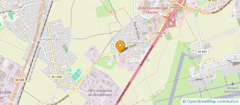 localisation de l'entreprise CABINET DE KINESITHERAPIE VENDEVILLE  VENDEVILLE