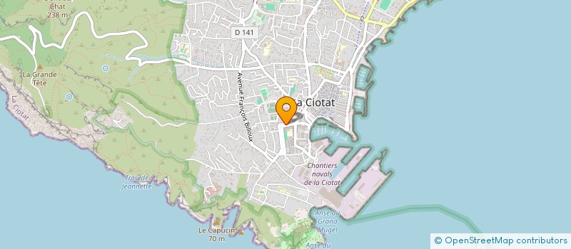localisation de l'entreprise CABINET DE KINESITHERAPIE VERDEL RODGOLD ISNARD à LA CIOTAT
