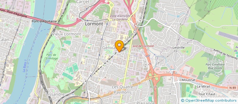 localisation de l'entreprise CABINET DE KINESITHERAPIE ZOH MARIE  LORMONT