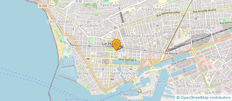 localisation de l'entreprise CABINET DE L'HOTEL DE VILLE à LE HAVRE