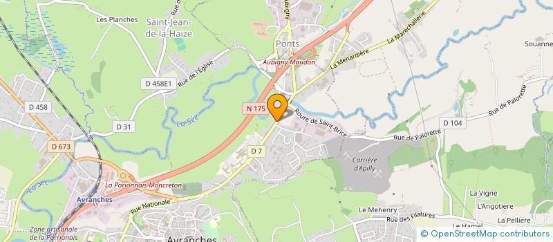 localisation de l'entreprise CABINET DE LA BAIE  AVRANCHES