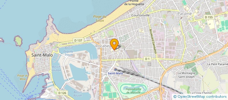 localisation de l'entreprise CABINET DE LA BRECHE à SAINT-MALO