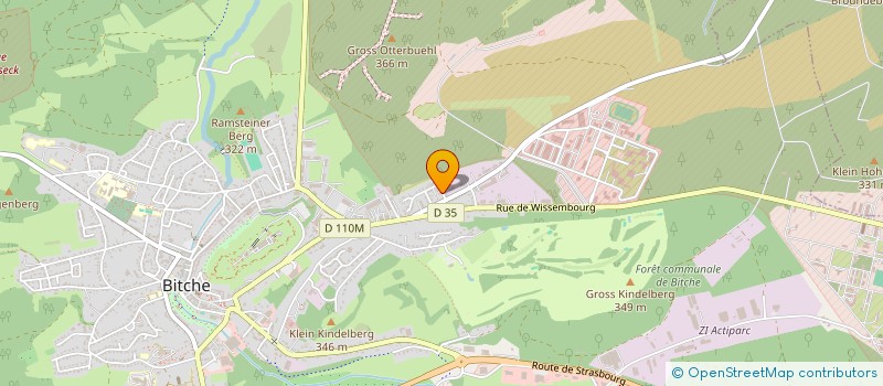 localisation de l'entreprise CABINET DE LA CITADELLE  BITCHE