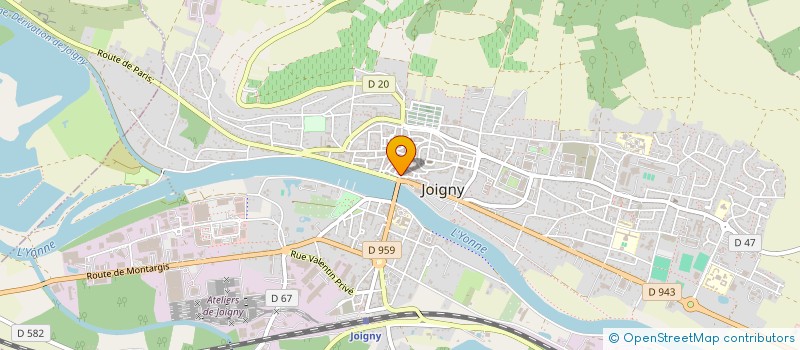 localisation de l'entreprise CABINET DE LA RIVE JOIGNY  JOIGNY