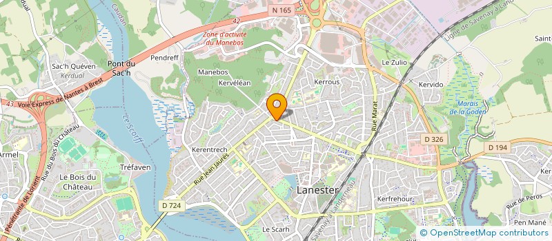 localisation de l'entreprise CABINET DE MAITRISE D'OEUVRE PERICO-LE LAY  LANESTER