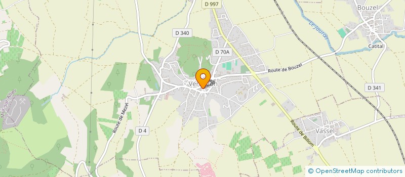 localisation de l'entreprise CABINET DE MASSEURS KINESITHERAPEUTES LHER WILLERVAL  VERTAIZON