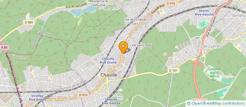 localisation de l'entreprise CABINET DE MEDECINE D URGENCE DE L ATRIUM à CHAVILLE