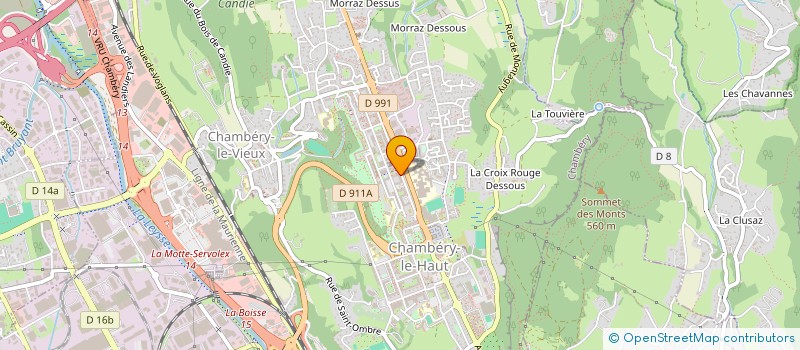 localisation de l'entreprise CABINET DE MEDECINE GENERALE DU BERTILLET à CHAMBERY