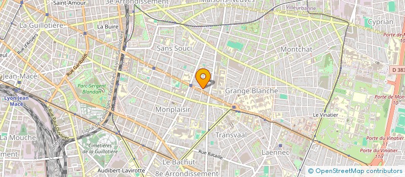 localisation de l'entreprise CABINET DE MONTPLAISIR  LYON