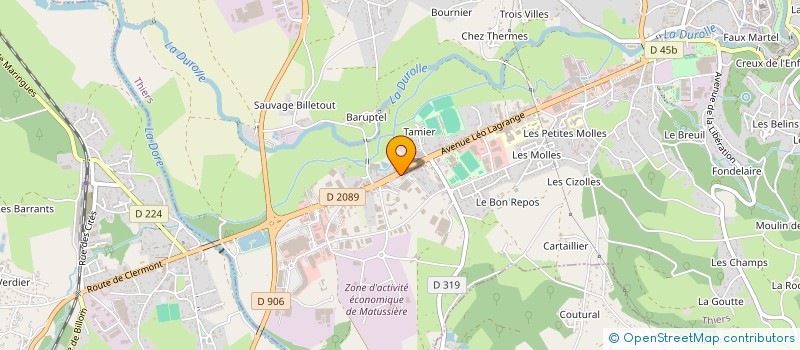 localisation de l'entreprise CABINET DE NEVE à THIERS