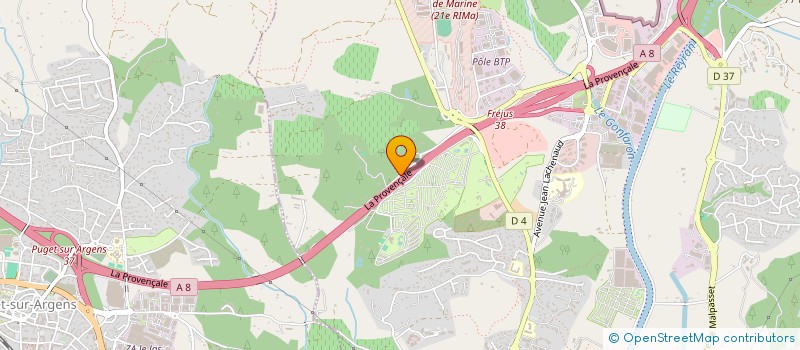 localisation de l'entreprise CABINET DE OLHAIN  LES ADRETS-DE-L'ESTEREL