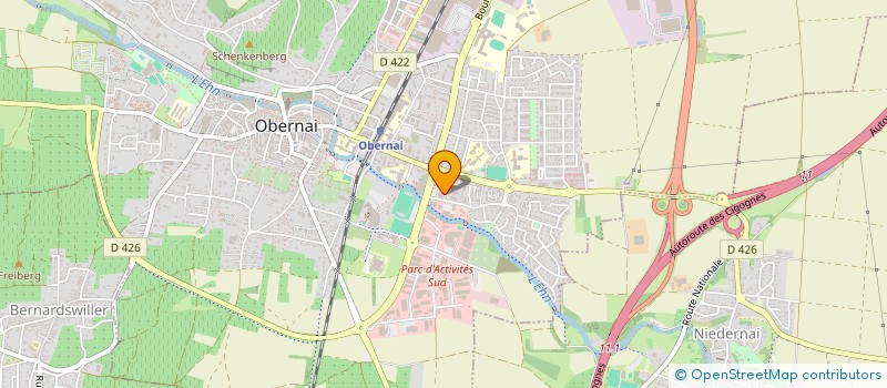 localisation de l'entreprise CABINET DE PEDIATRIE DU PIEMONT  OBERNAI