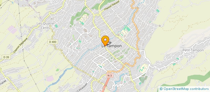 localisation de l'entreprise CABINET DE PEDIATRIE REBONDY ET LE GLEUT  LE TAMPON