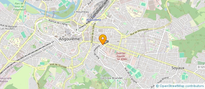 localisation de l'entreprise CABINET DE PNEUMOLOGIE DES DOCTEURS LAGRANGE ET LAZAR à ANGOULEME
