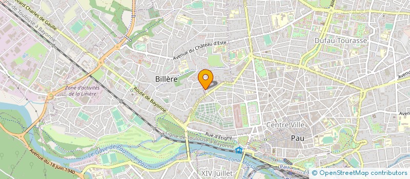 localisation de l'entreprise CABINET DE PNEUMOLOGIE ET D'ALLERGOLOGIE SOCIETE CIVILE PROFESSIONNELLE DES DOCTEURS GUY MIGNONAT ET PASCAL FAHD ET BERN à PAU