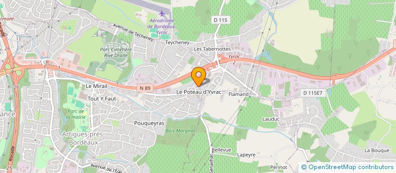 localisation de l'entreprise CABINET DE PODOLOGIE BROQUERE  ARTIGUES-PRES-BORDEAUX