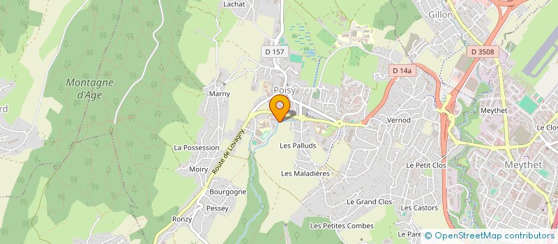 localisation de l'entreprise CABINET DE POISY  POISY